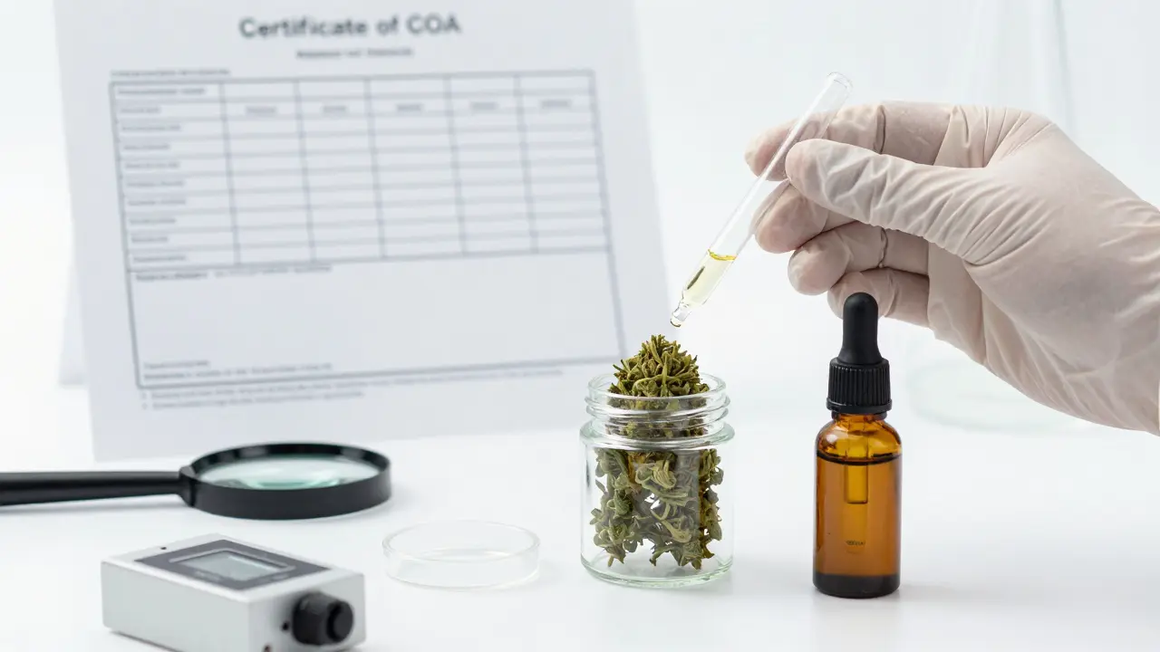 Laboratorní prostředí s certifikátem kvality a čistým CBD extraktem