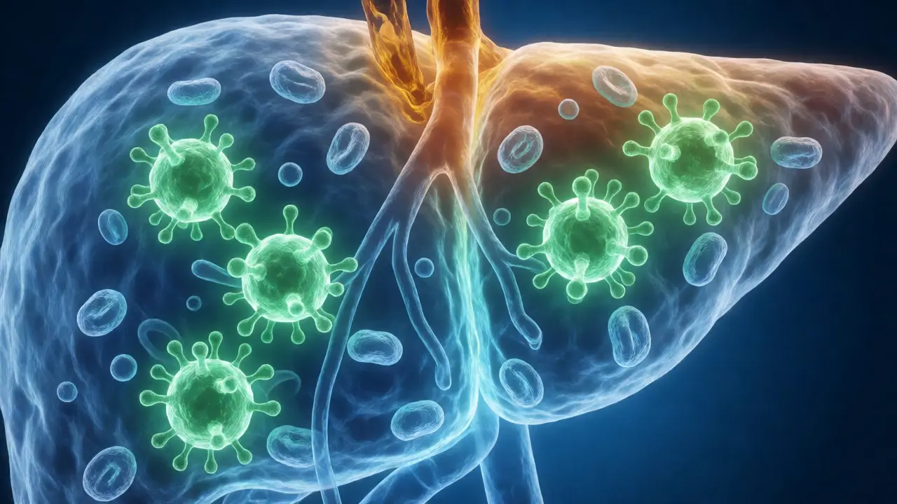 Vizualizace metabolické přeměny kanabinoidů v játrech a krevním oběhu